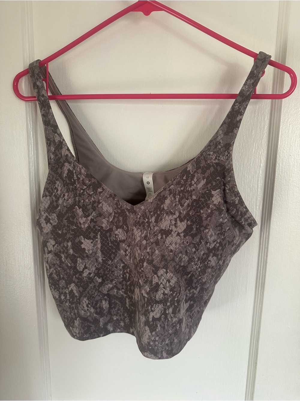 lululemon Align Gray Printed Tank Top